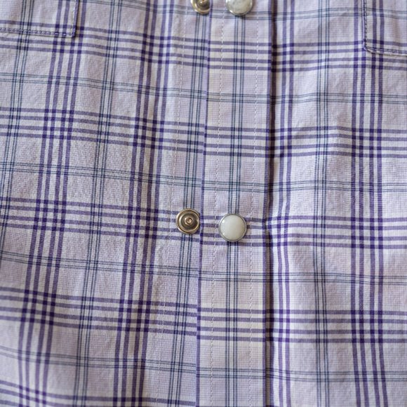 Express Dress Shirt Button Snap Shirt Long Sleeve Button Up - Picture 4 of 9